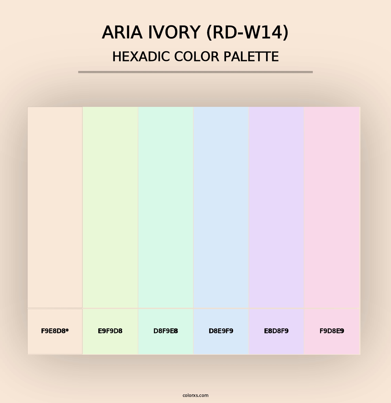 Aria Ivory (RD-W14) - Hexadic Color Palette