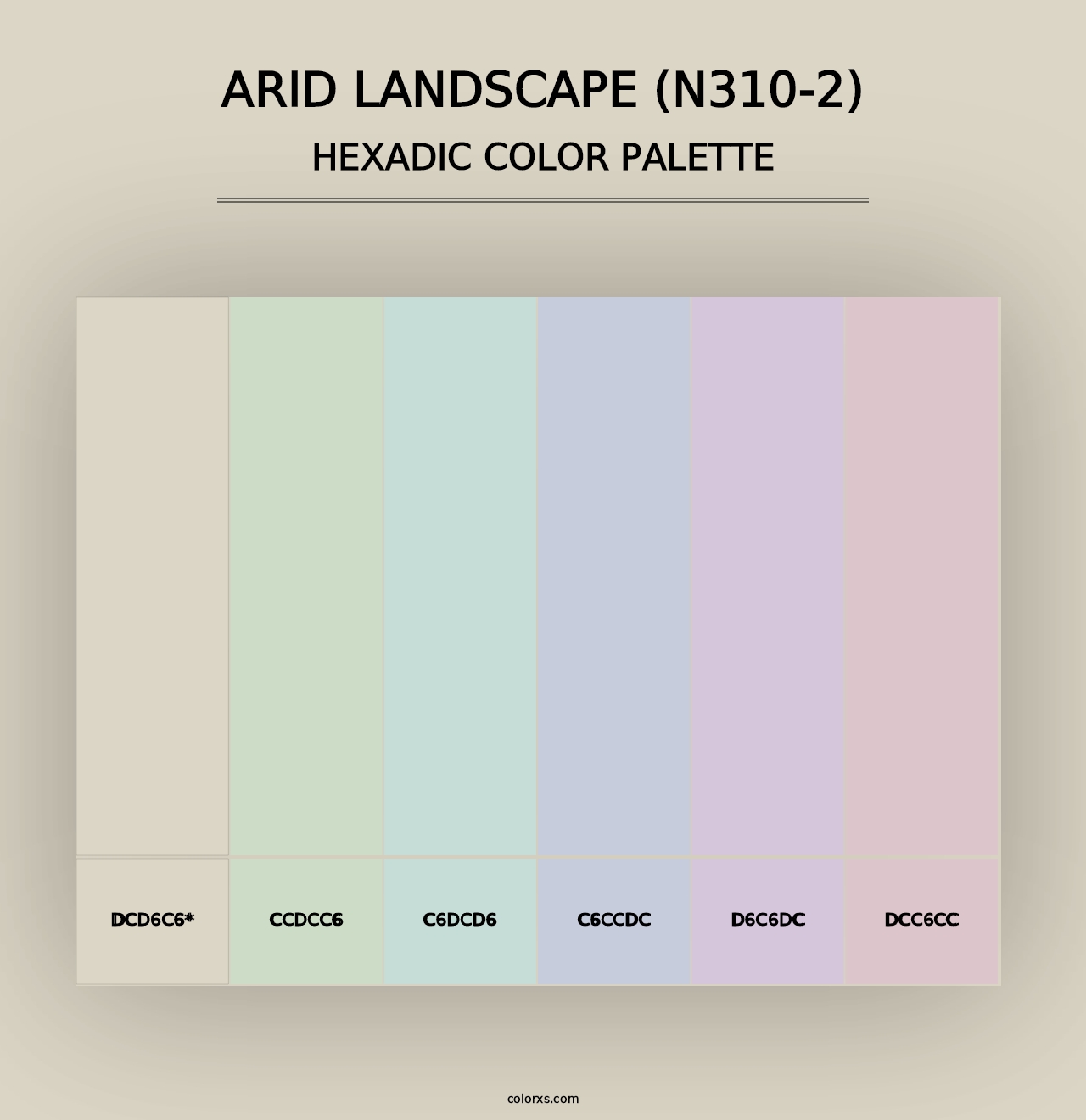 Arid Landscape (N310-2) - Hexadic Color Palette