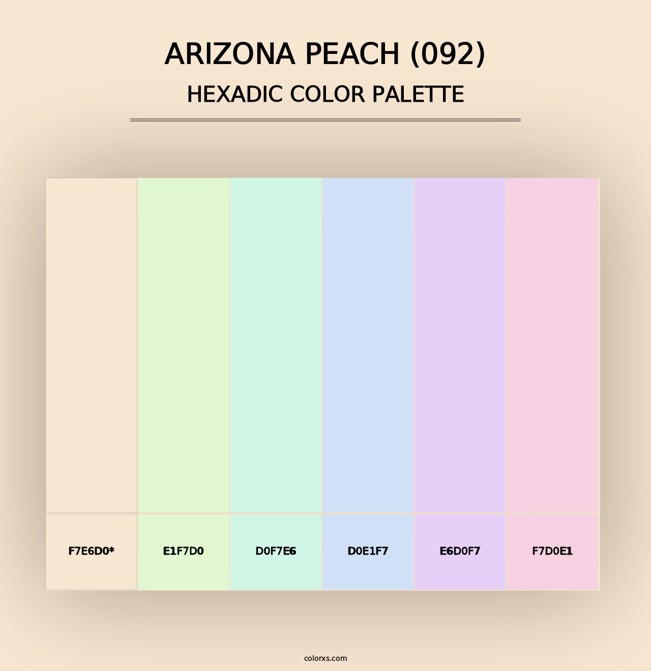 Arizona Peach (092) - Hexadic Color Palette