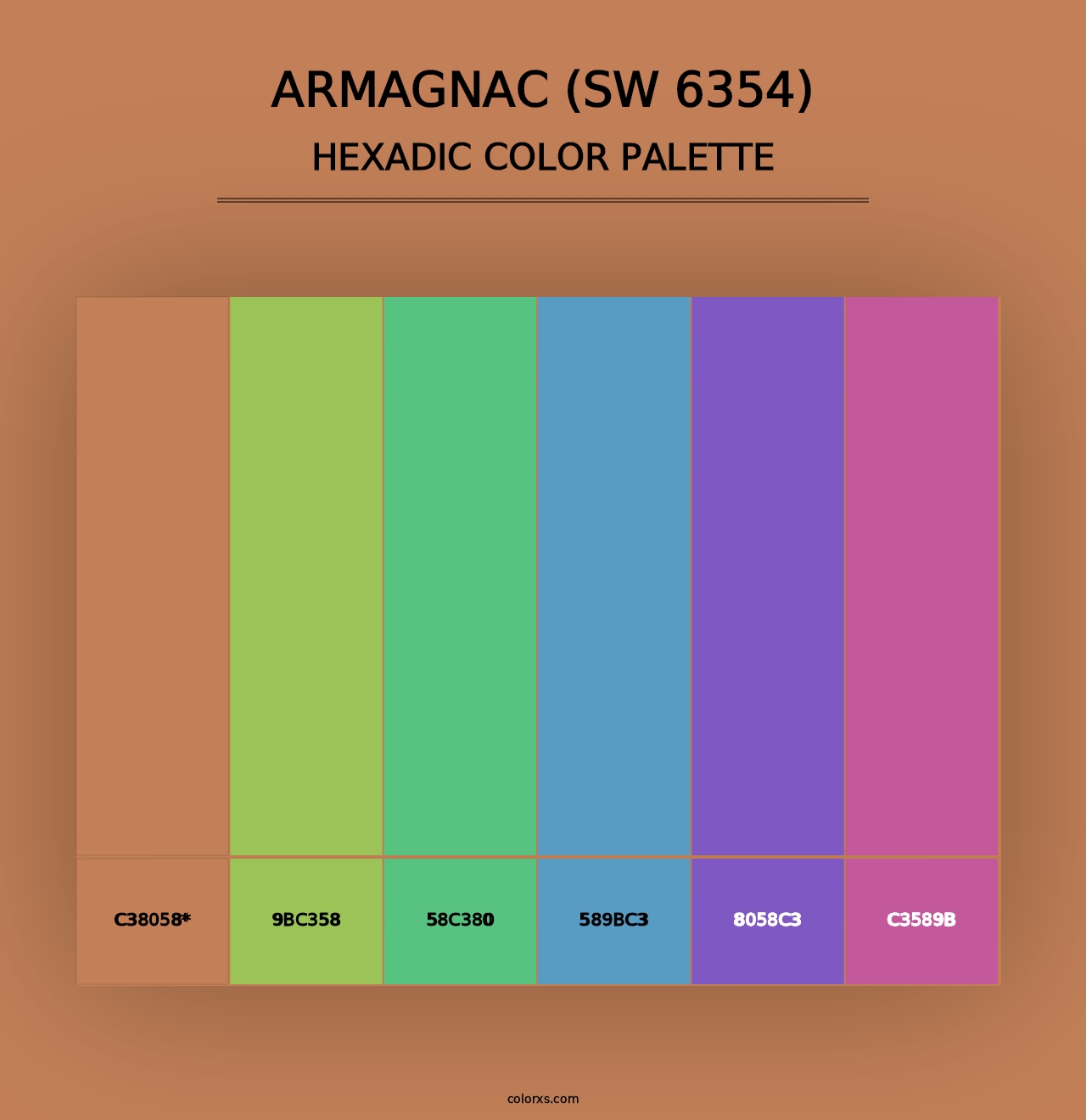 Armagnac (SW 6354) - Hexadic Color Palette