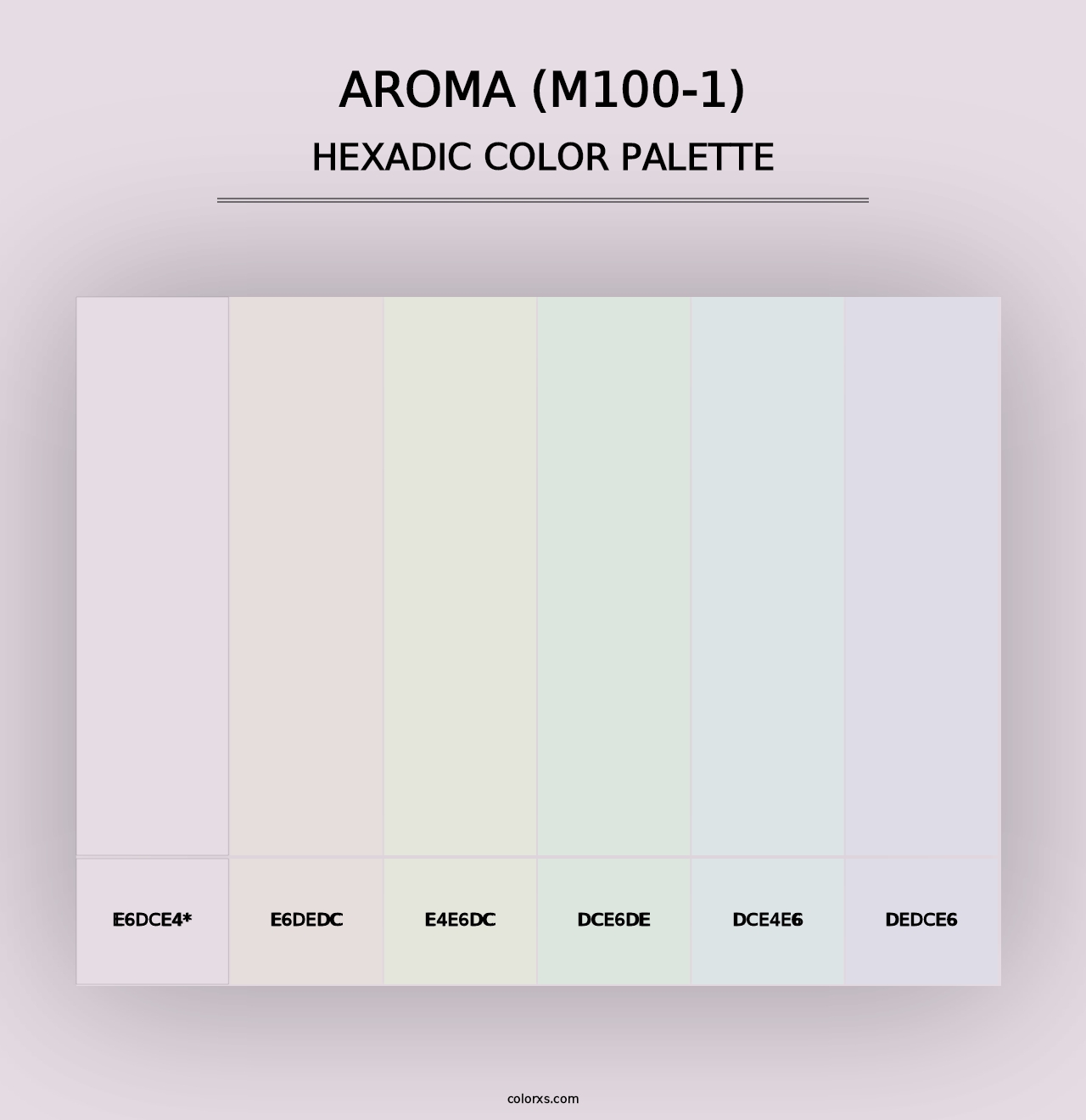 Aroma (M100-1) - Hexadic Color Palette