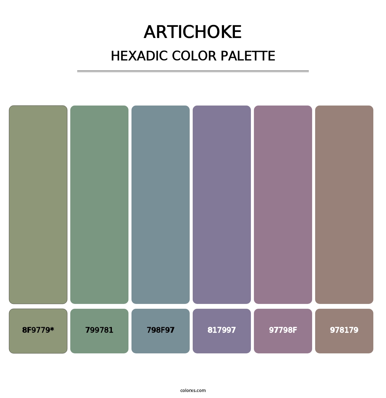 Artichoke - Hexadic Color Palette
