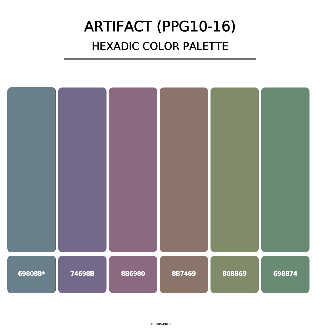 Artifact (PPG10-16) - Hexadic Color Palette