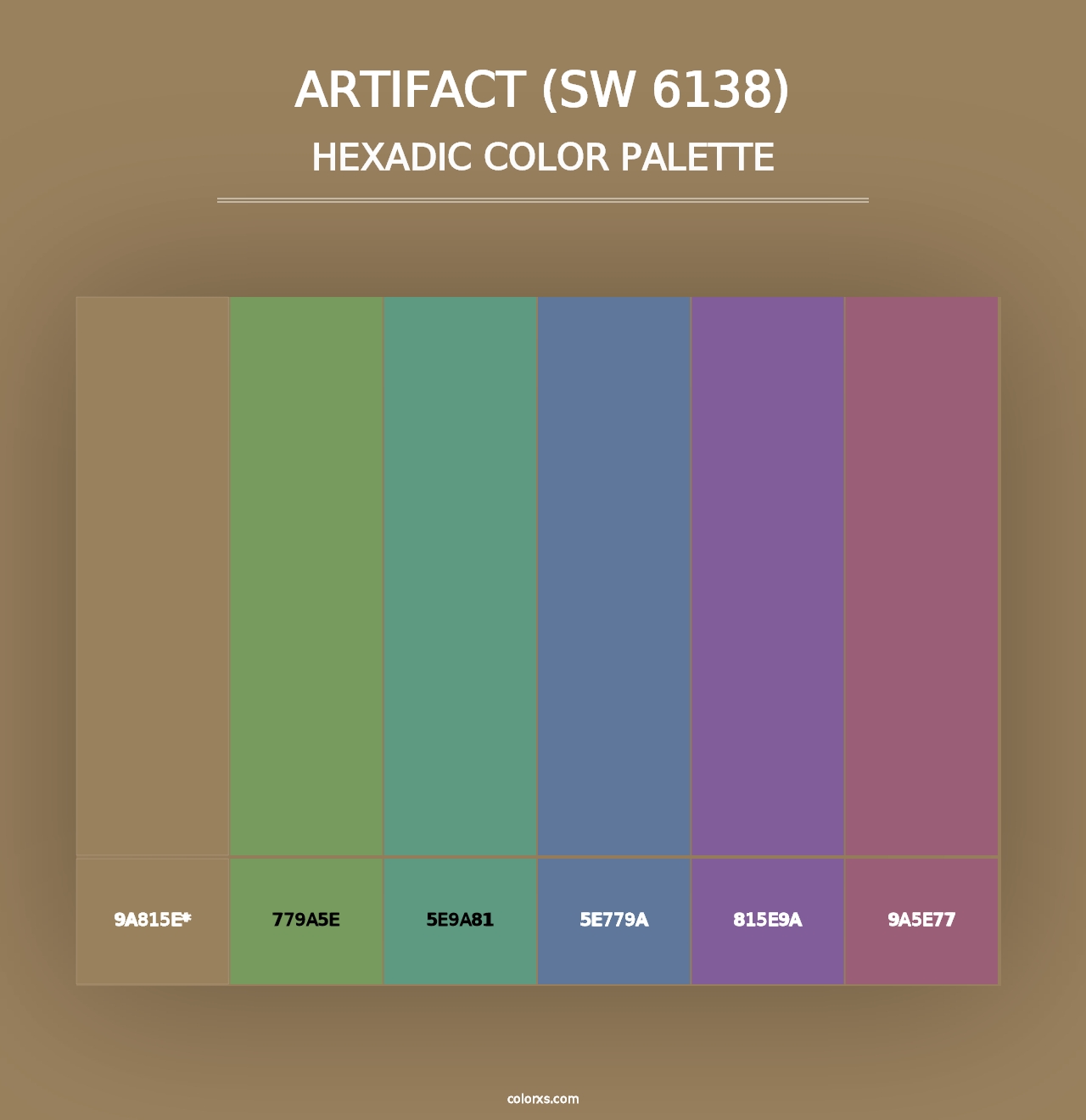 Artifact (SW 6138) - Hexadic Color Palette