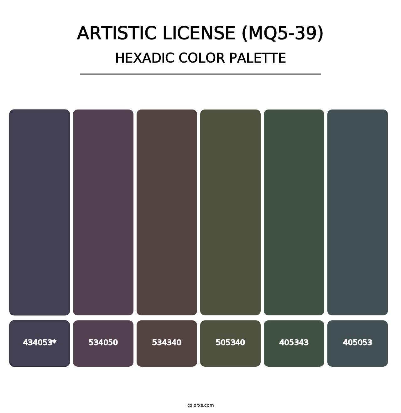 Artistic License (MQ5-39) - Hexadic Color Palette