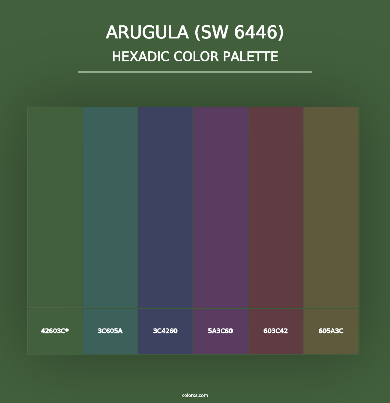 Arugula (SW 6446) - Hexadic Color Palette