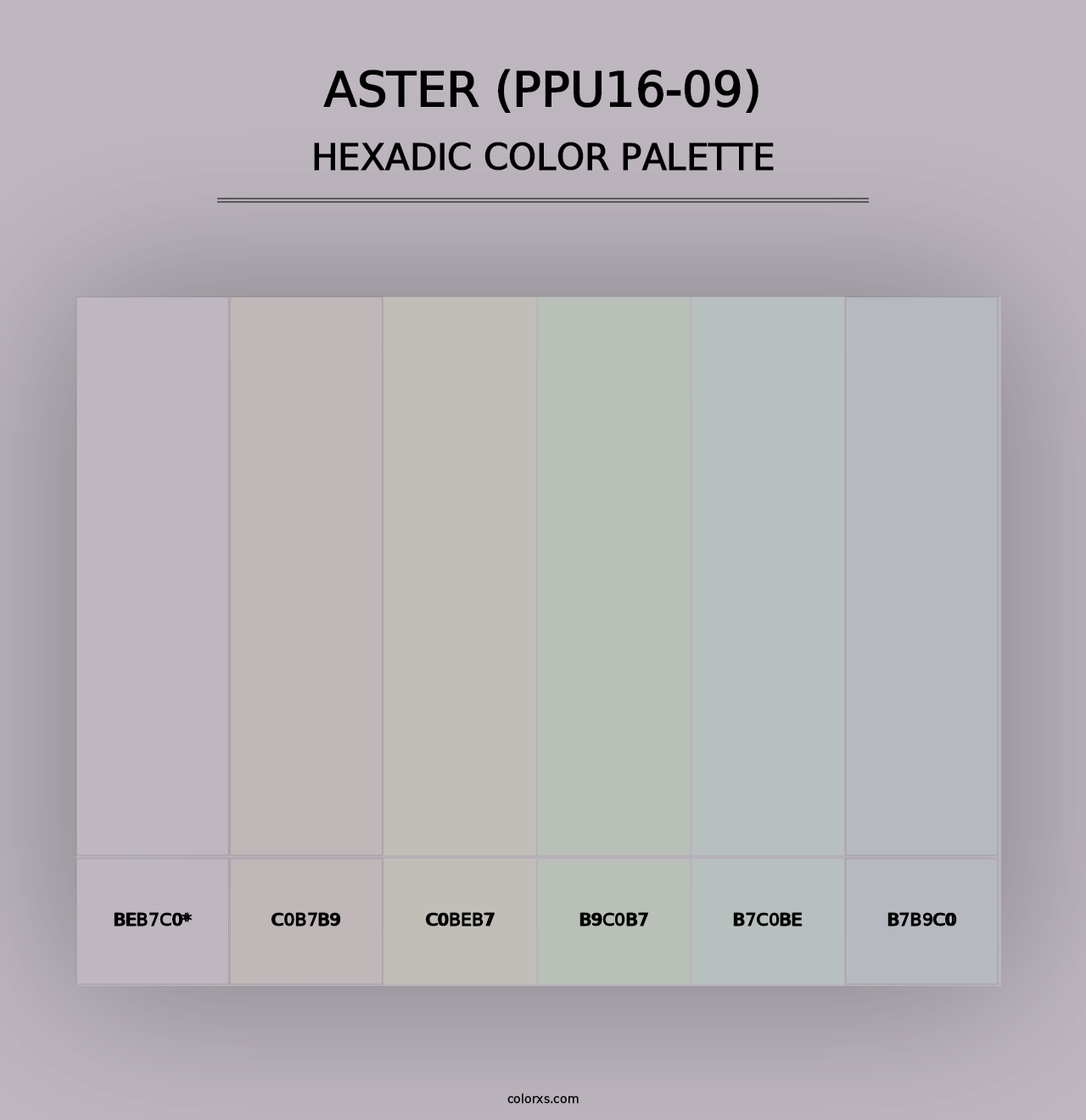 Aster (PPU16-09) - Hexadic Color Palette