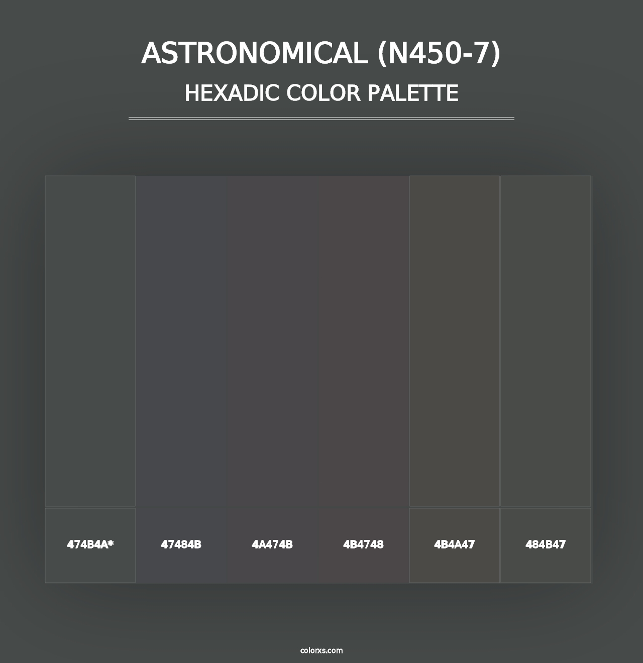 Astronomical (N450-7) - Hexadic Color Palette