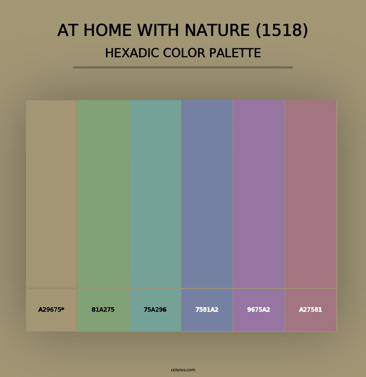 At Home with Nature (1518) - Hexadic Color Palette