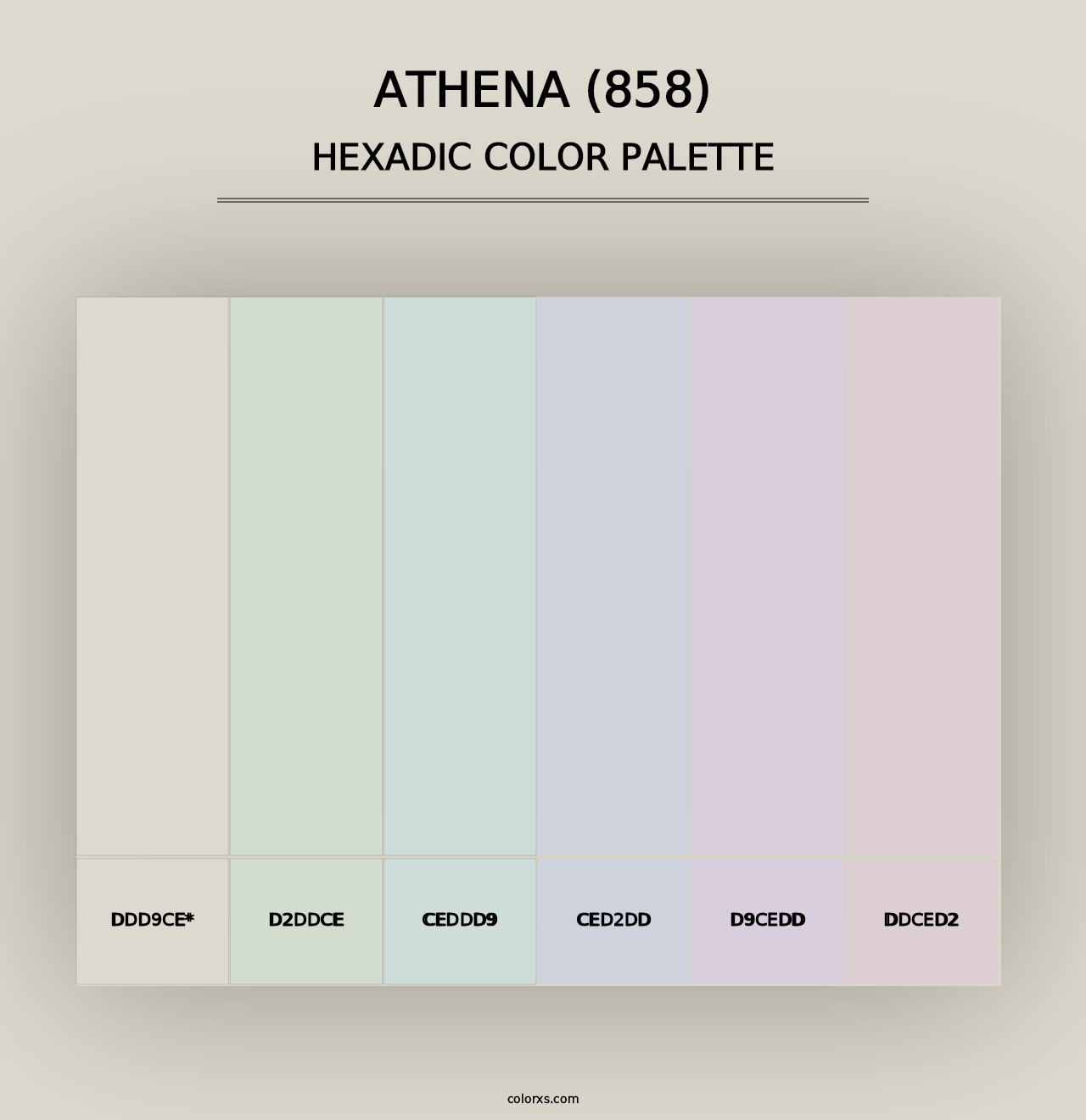 Athena (858) - Hexadic Color Palette