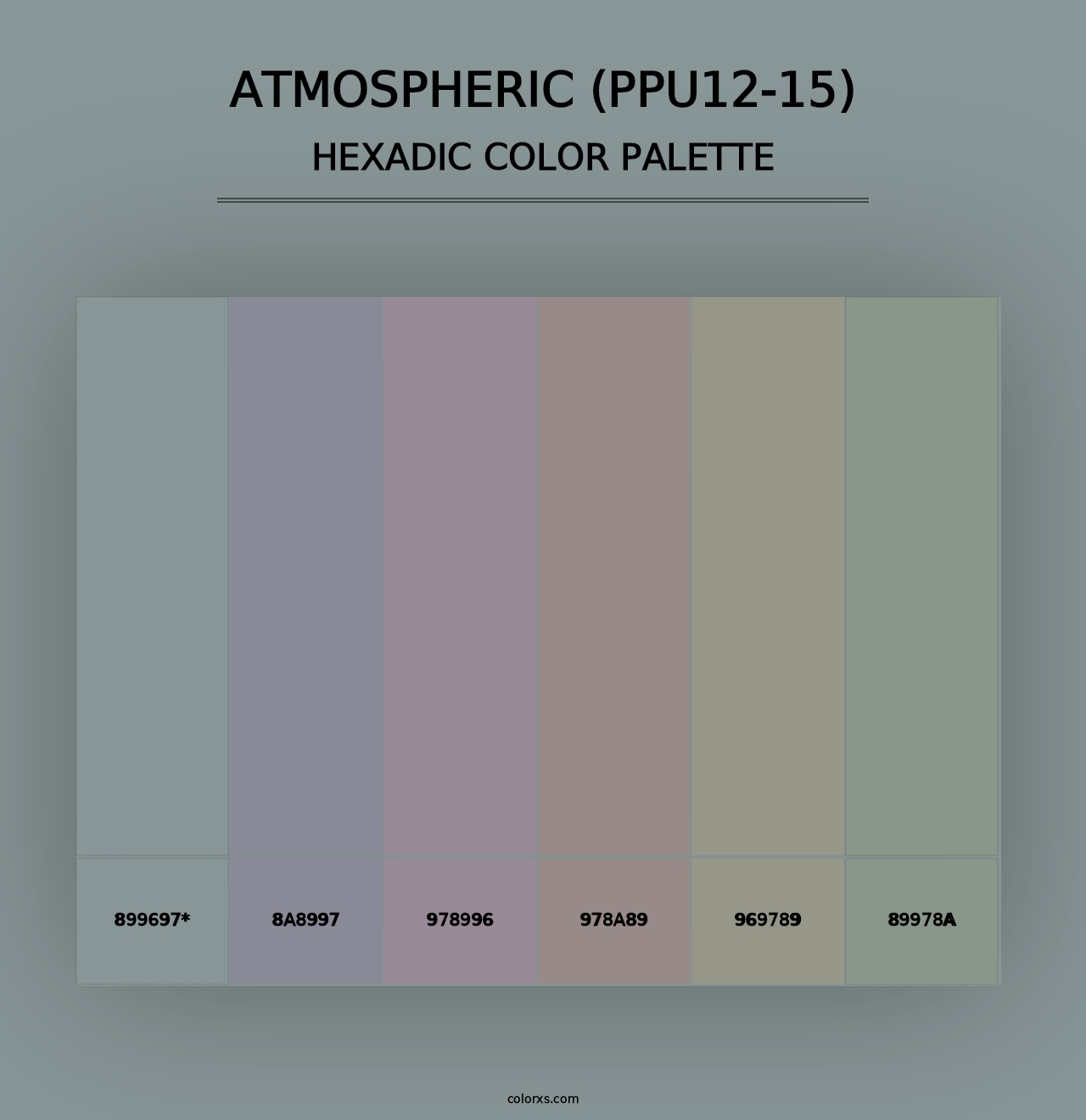 Atmospheric (PPU12-15) - Hexadic Color Palette