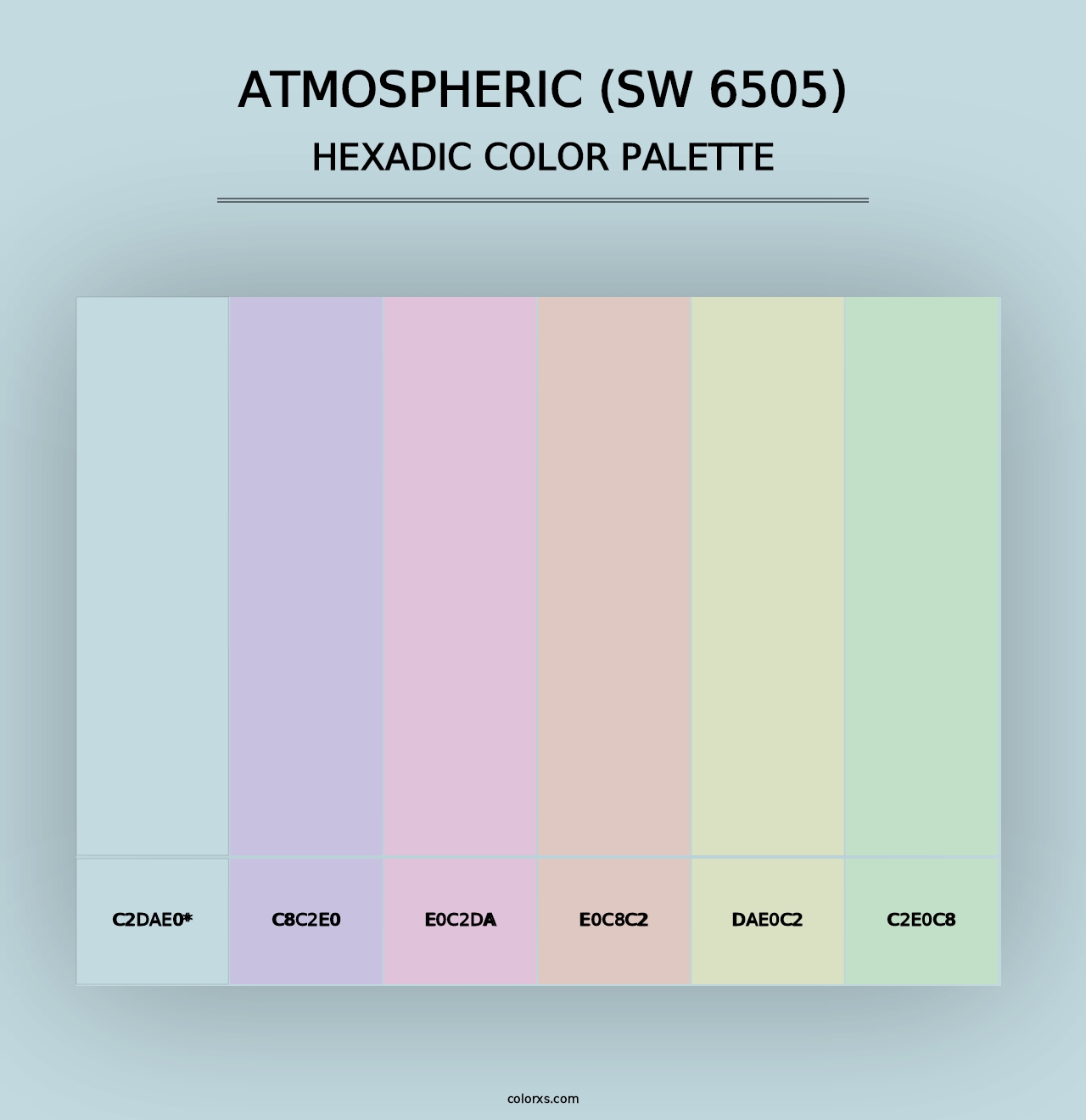 Atmospheric (SW 6505) - Hexadic Color Palette