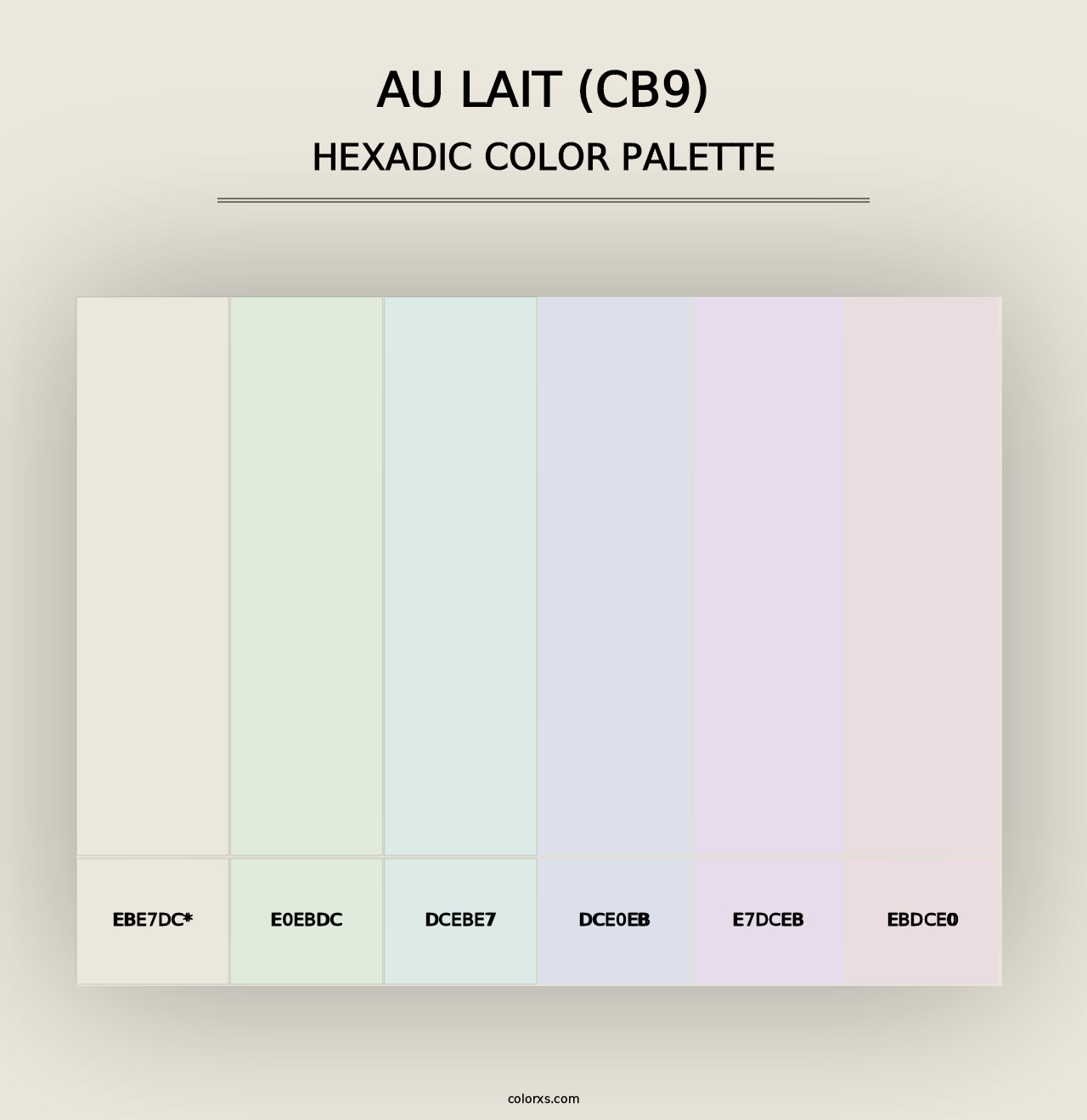 Au Lait (CB9) - Hexadic Color Palette