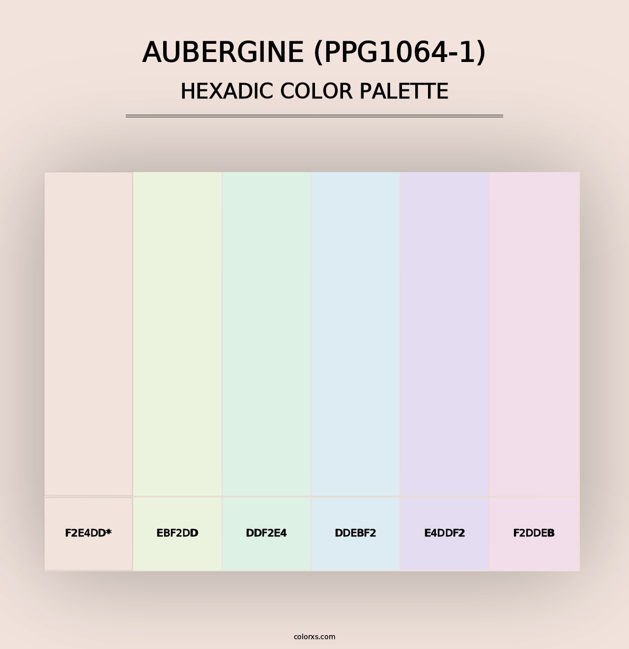 Aubergine (PPG1064-1) - Hexadic Color Palette