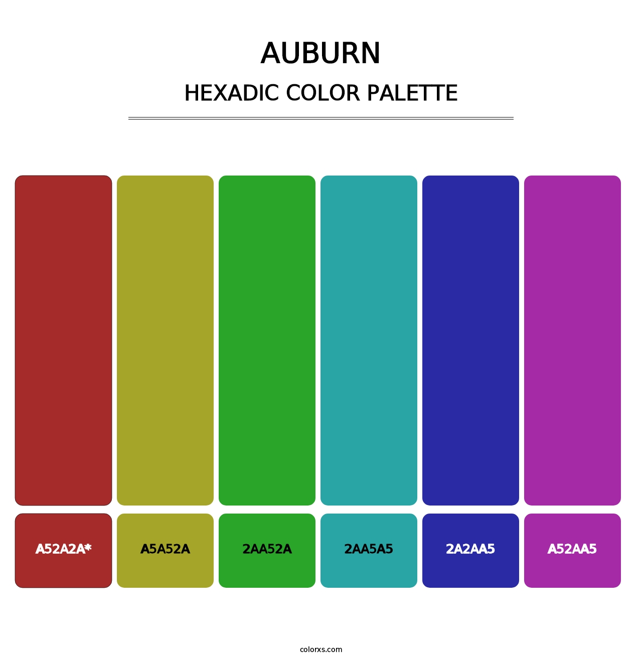 Auburn - Hexadic Color Palette