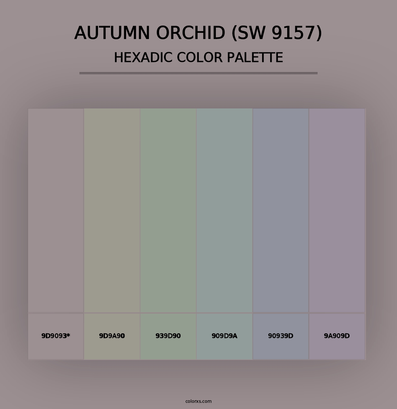 Autumn Orchid (SW 9157) - Hexadic Color Palette