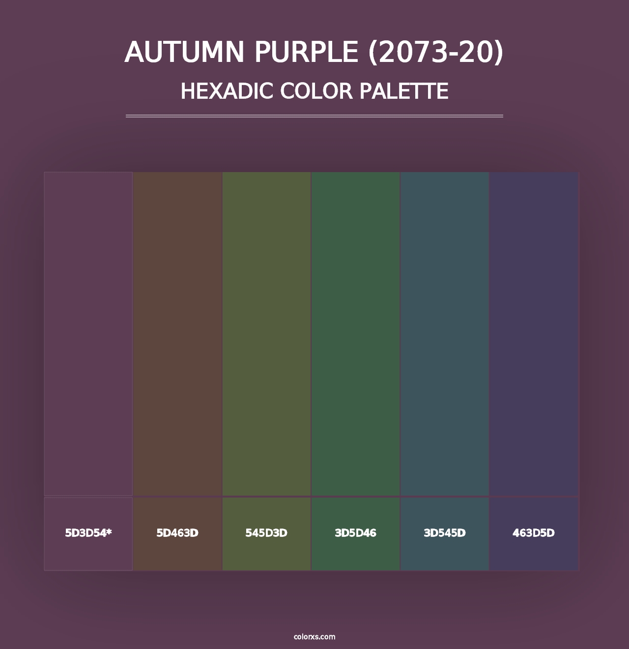 Autumn Purple (2073-20) - Hexadic Color Palette