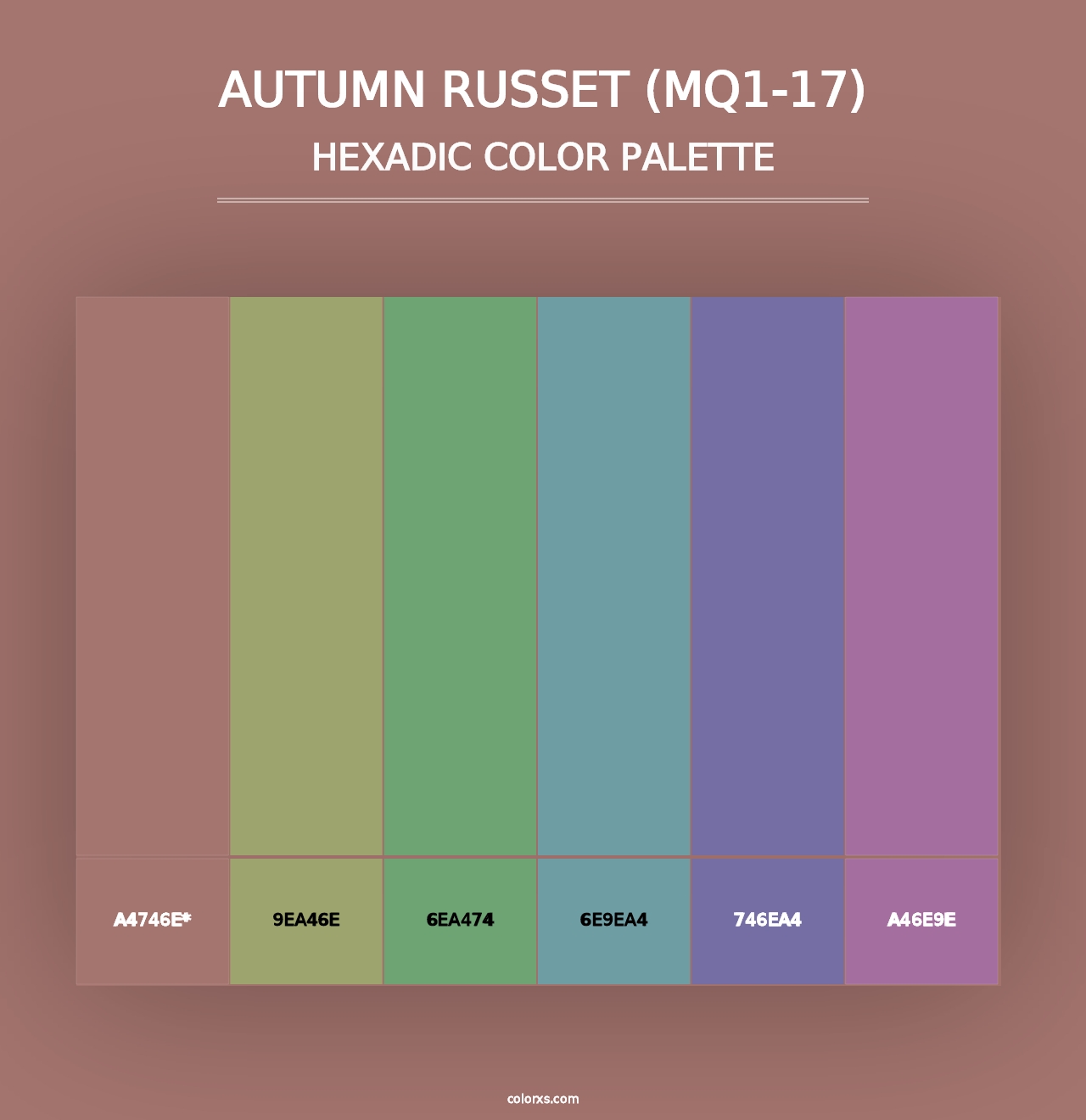 Autumn Russet (MQ1-17) - Hexadic Color Palette