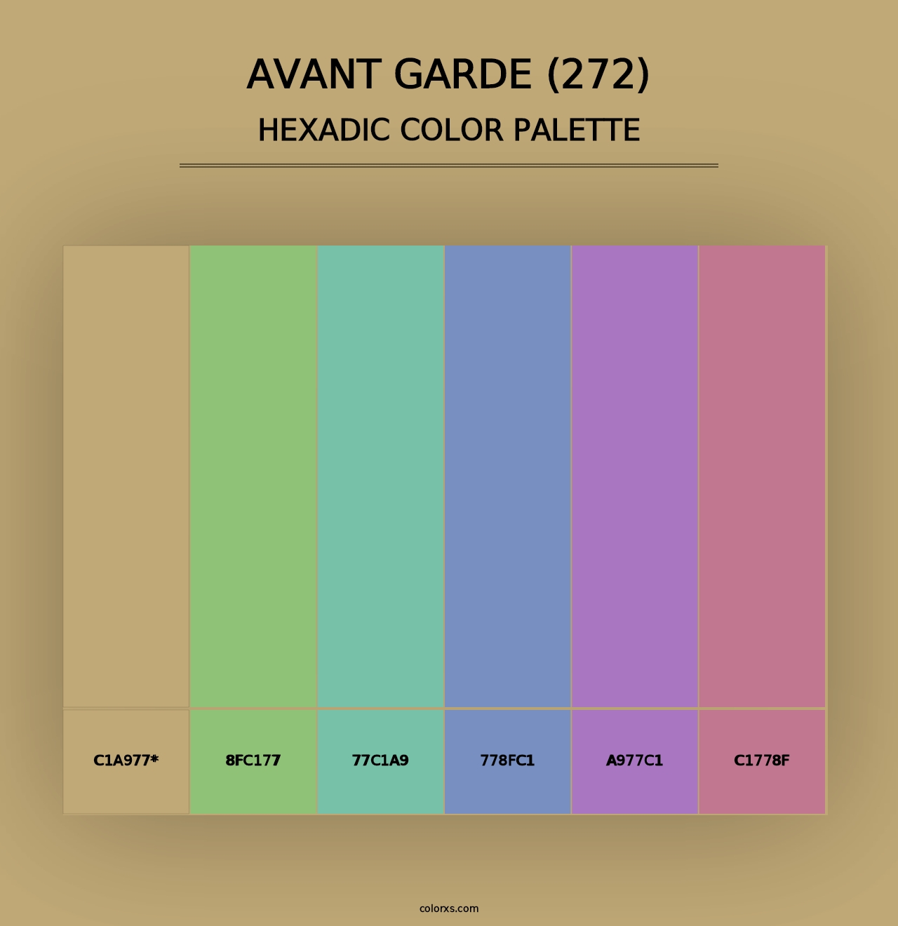 Avant Garde (272) - Hexadic Color Palette