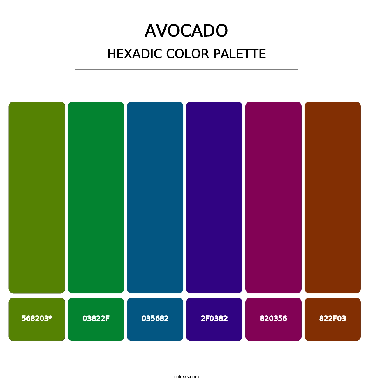 Avocado - Hexadic Color Palette