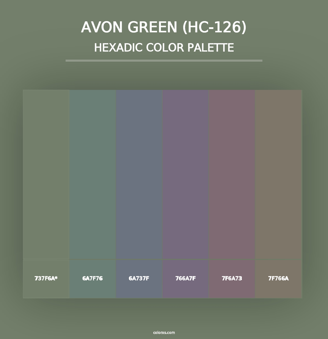 Avon Green (HC-126) - Hexadic Color Palette