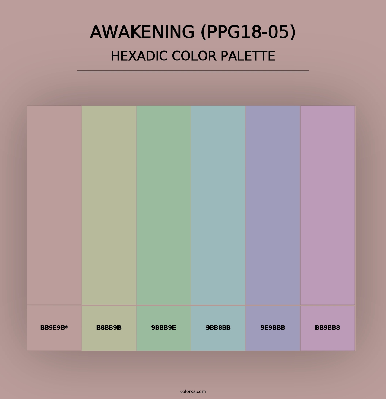 Awakening (PPG18-05) - Hexadic Color Palette