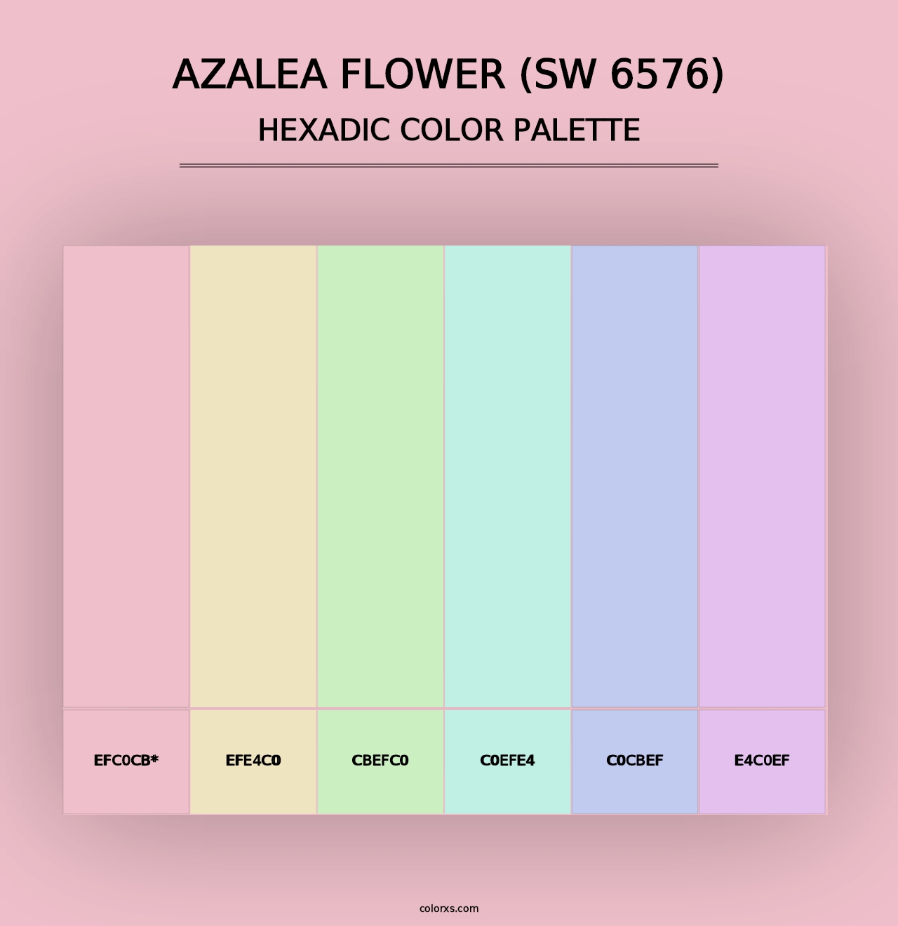 Azalea Flower (SW 6576) - Hexadic Color Palette