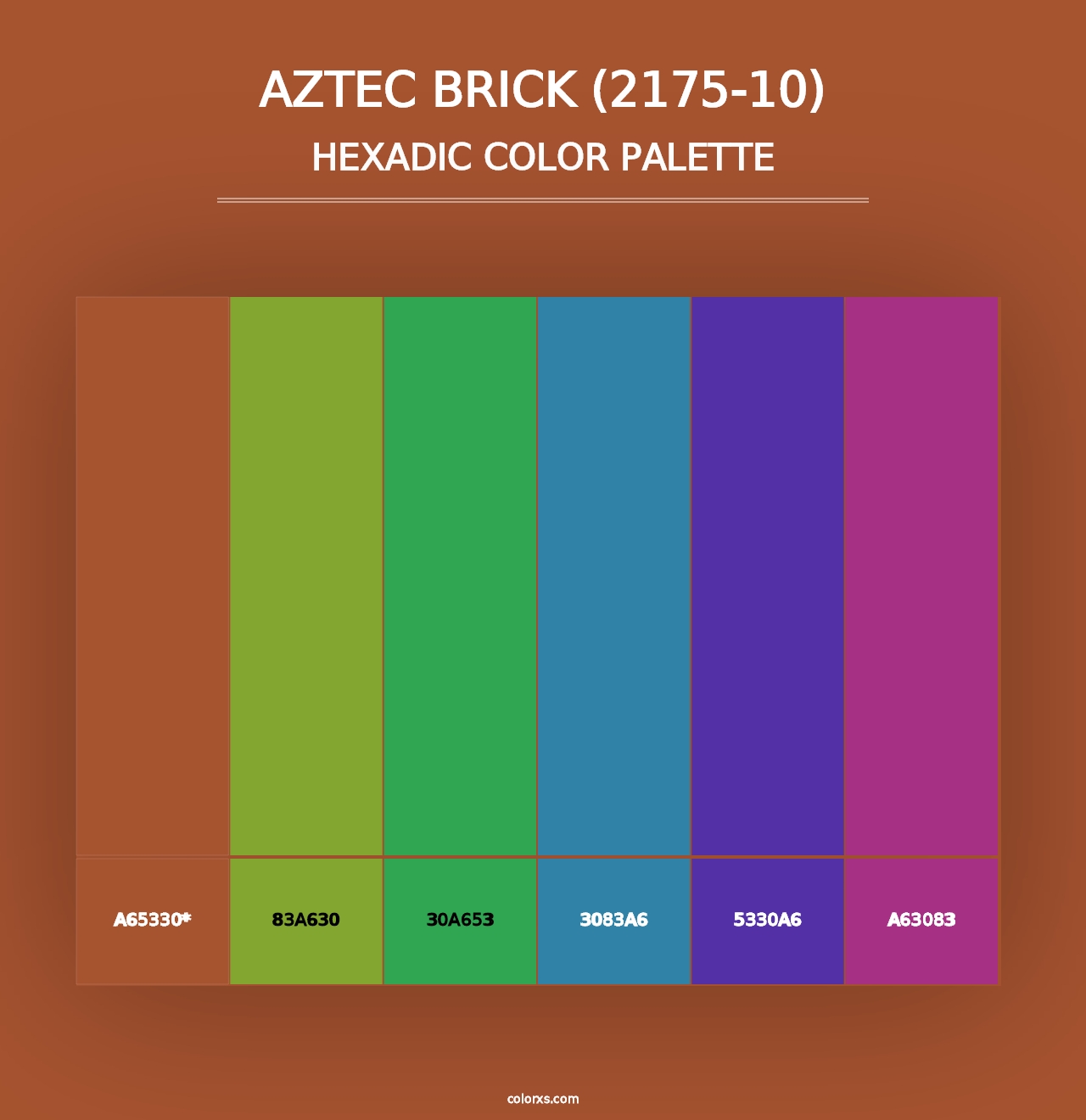 Aztec Brick (2175-10) - Hexadic Color Palette