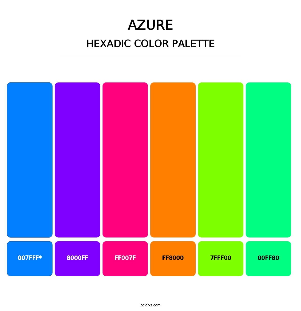 Azure - Hexadic Color Palette
