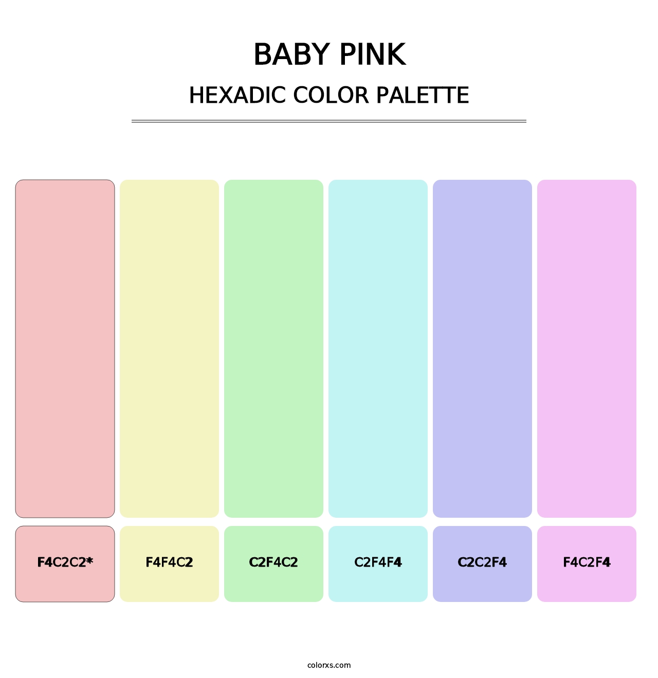 Baby Pink - Hexadic Color Palette