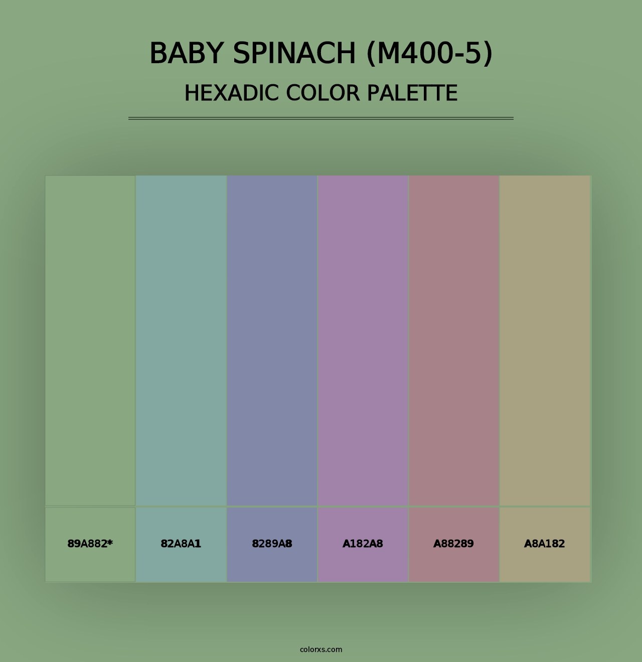 Baby Spinach (M400-5) - Hexadic Color Palette