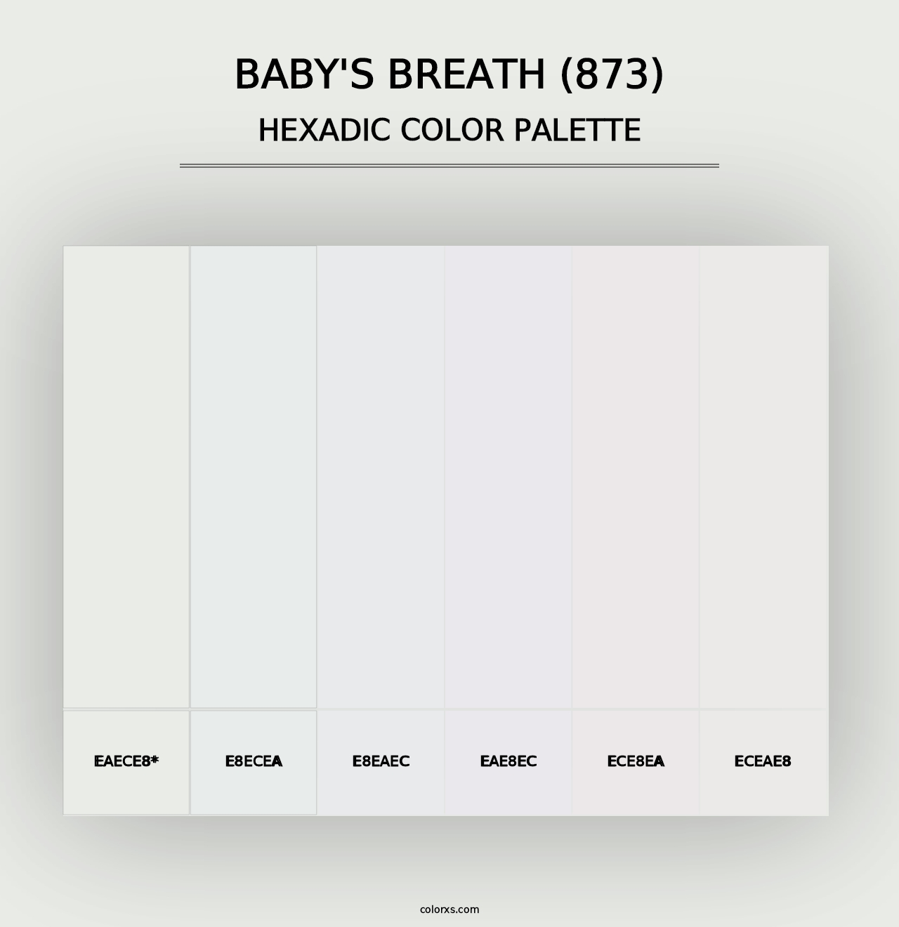 Baby's Breath (873) - Hexadic Color Palette