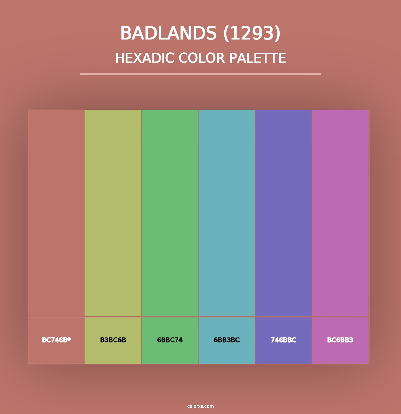 Badlands (1293) - Hexadic Color Palette