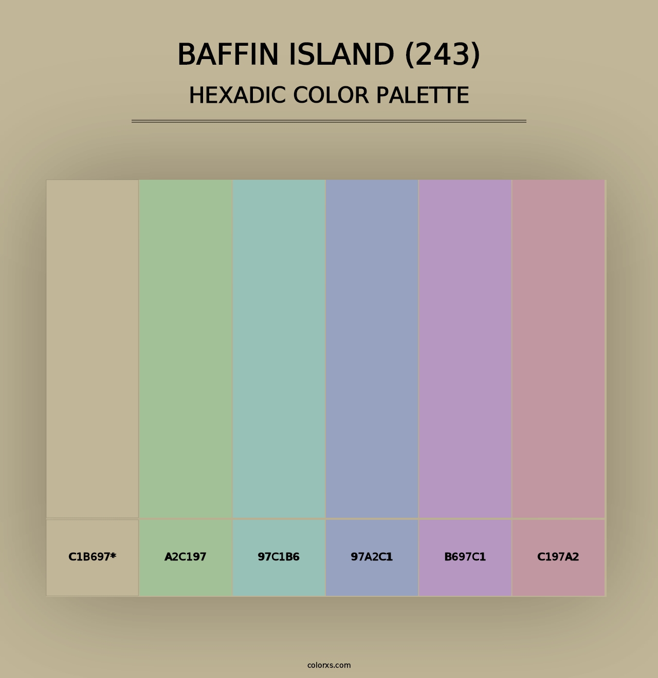 Baffin Island (243) - Hexadic Color Palette