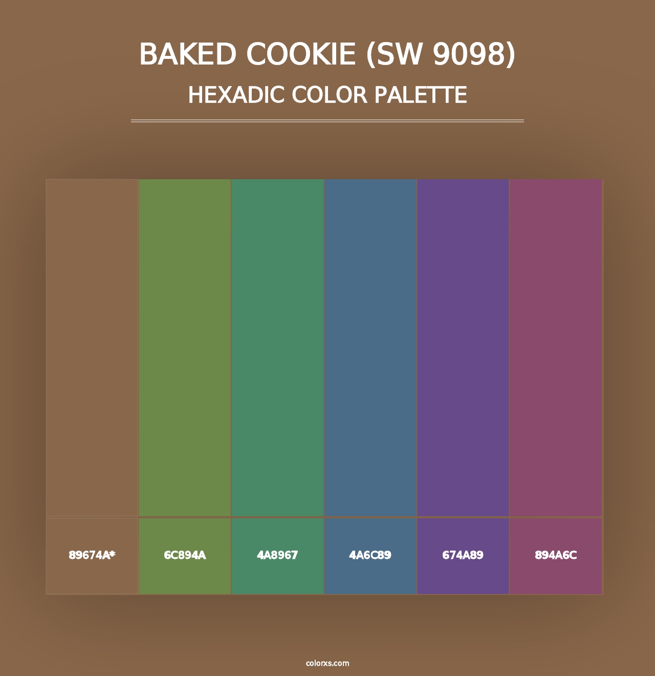 Baked Cookie (SW 9098) - Hexadic Color Palette