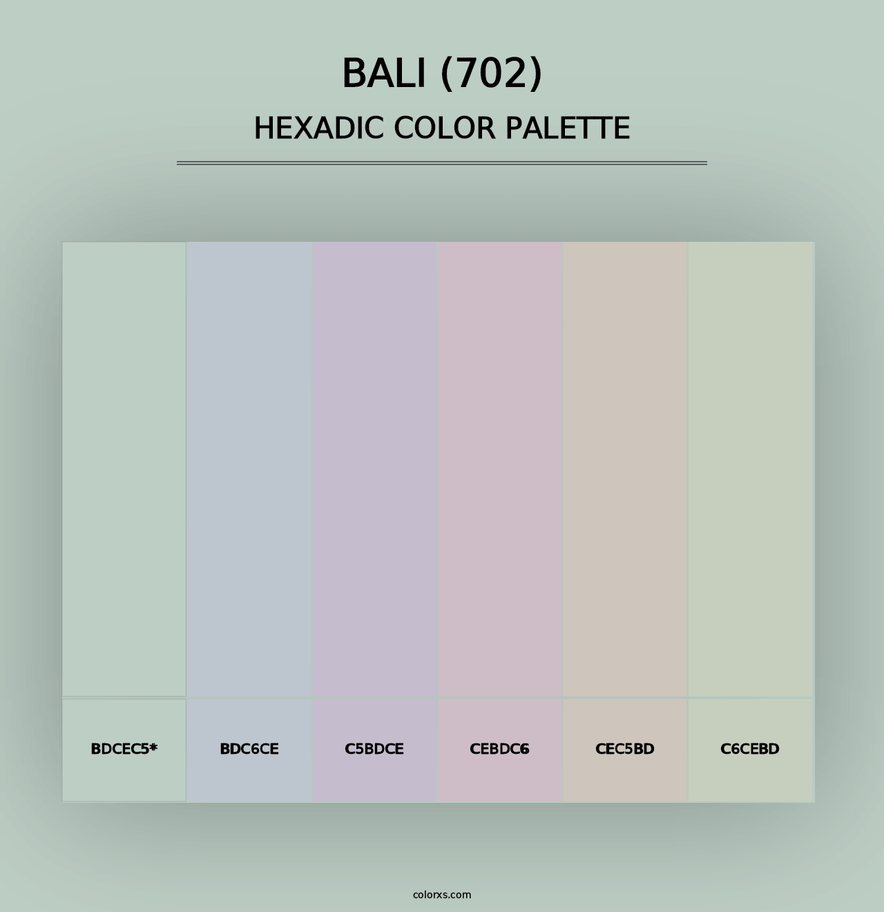 Bali (702) - Hexadic Color Palette