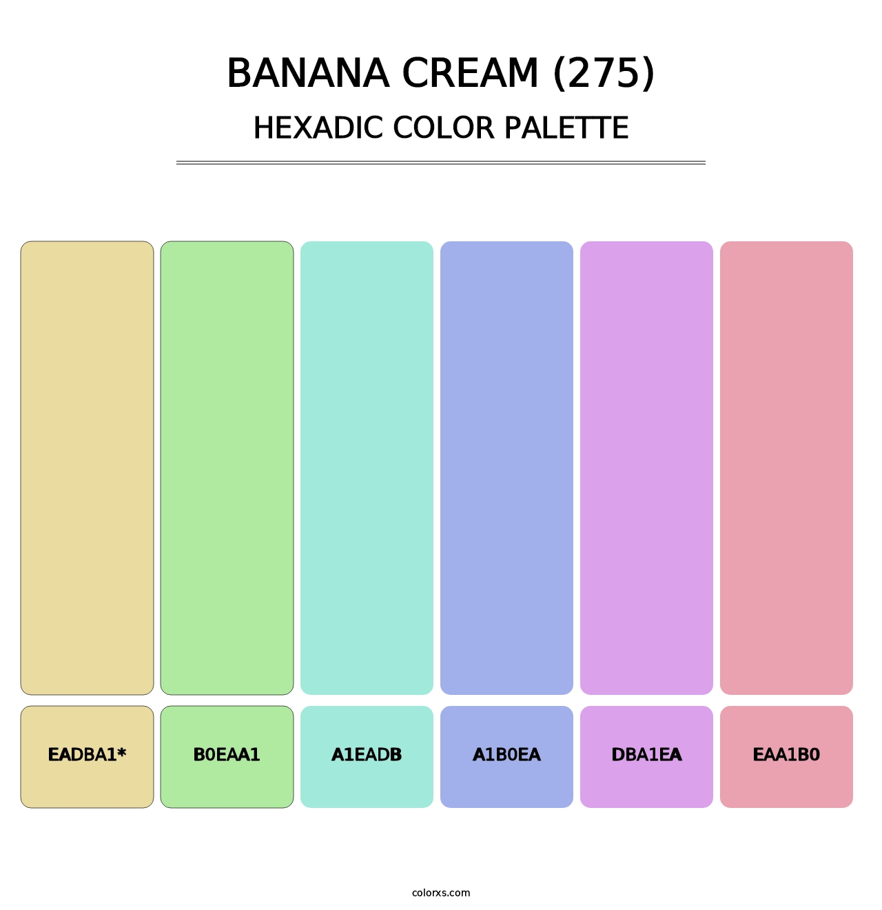 Banana Cream (275) - Hexadic Color Palette