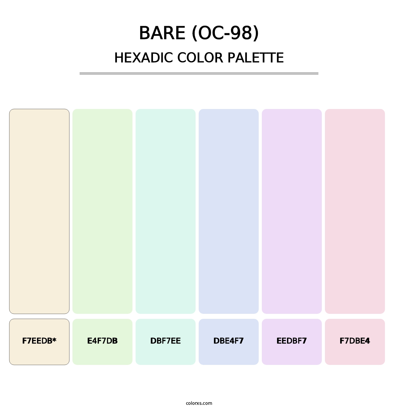 Bare (OC-98) - Hexadic Color Palette