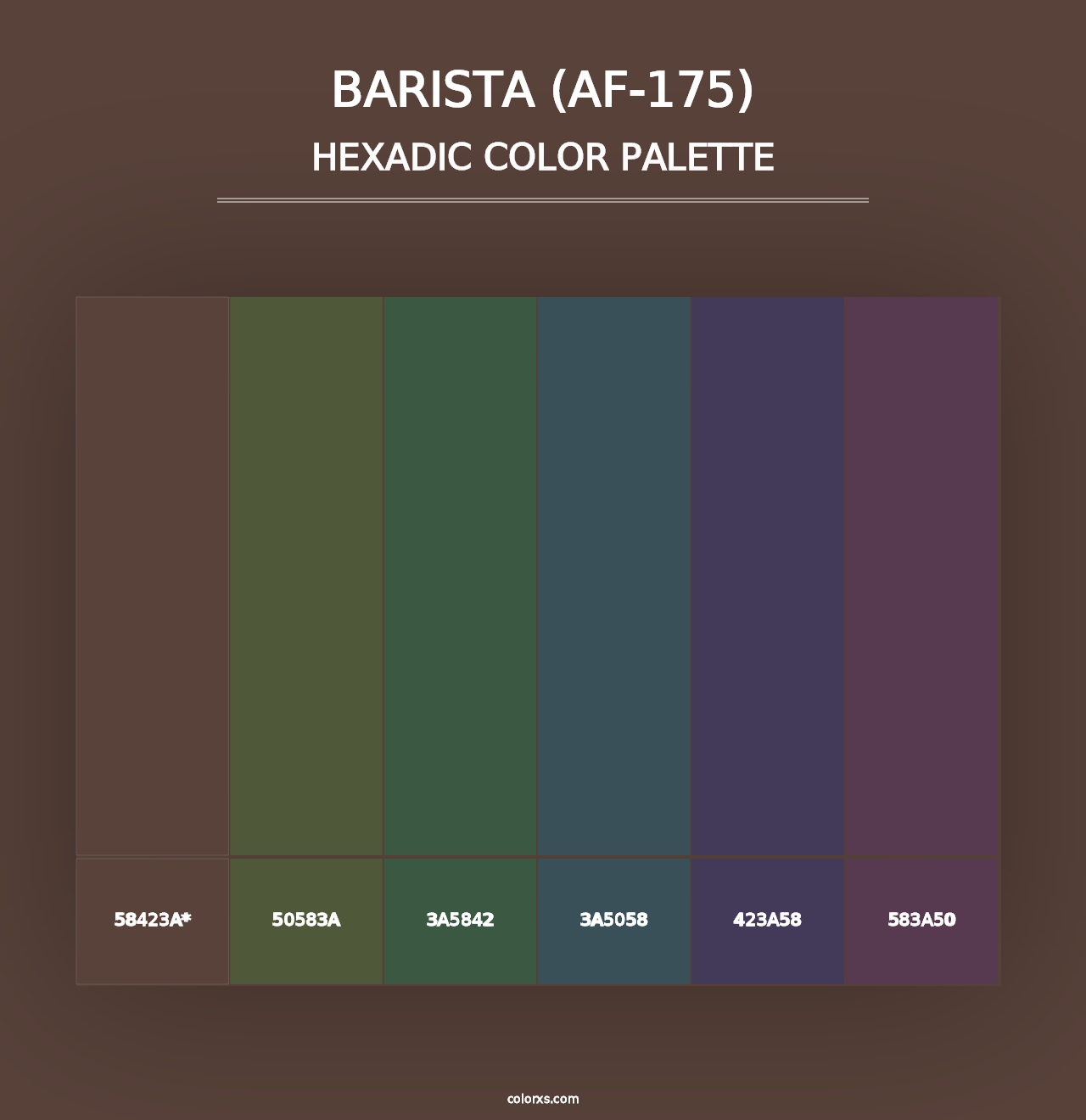 Barista (AF-175) - Hexadic Color Palette