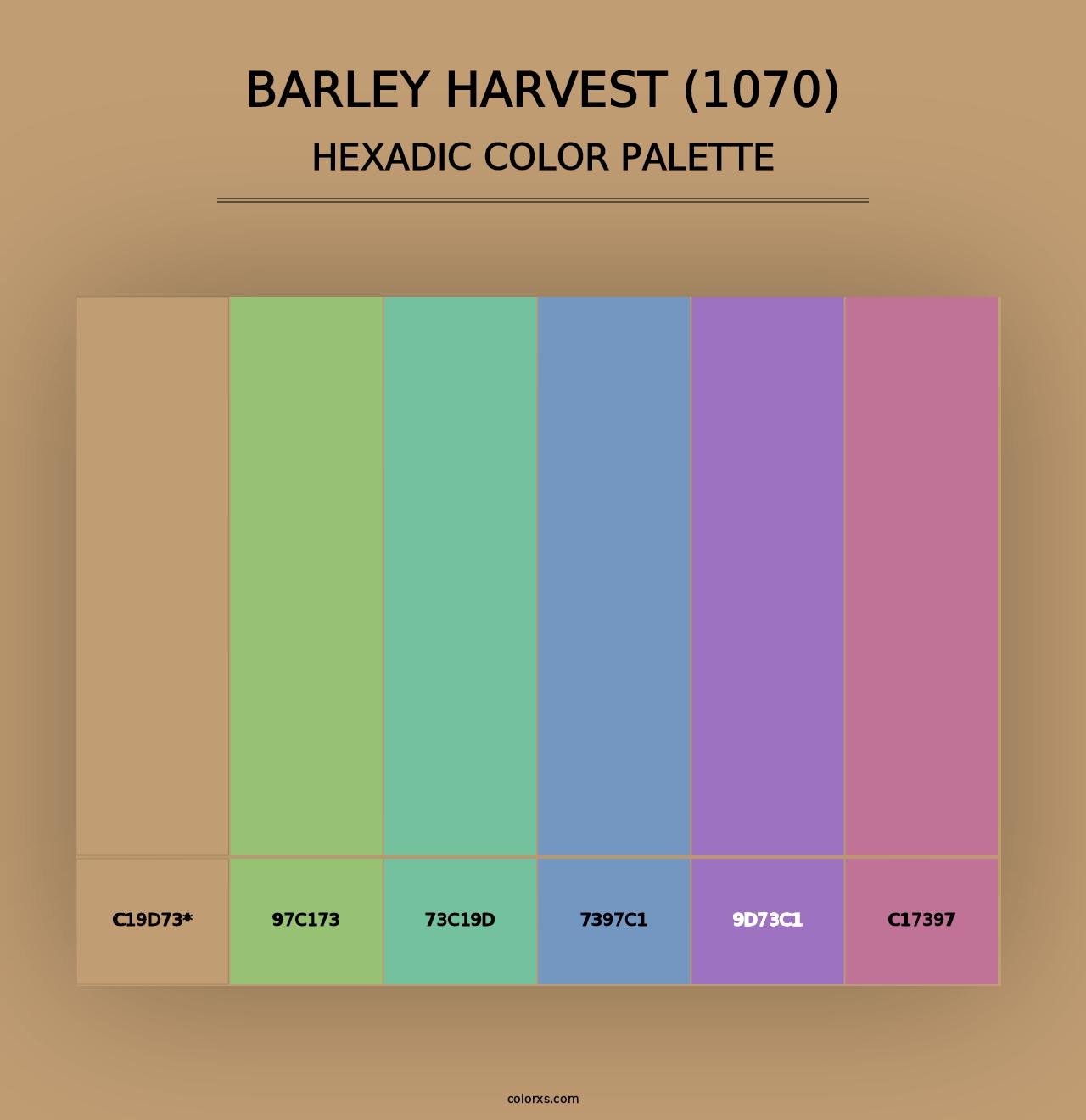 Barley Harvest (1070) - Hexadic Color Palette