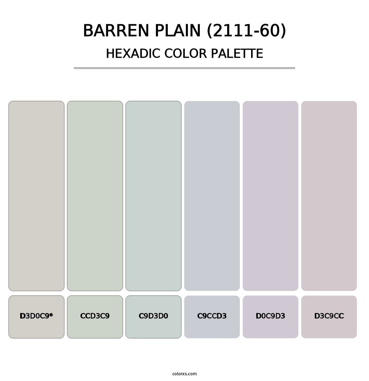 Barren Plain (2111-60) - Hexadic Color Palette