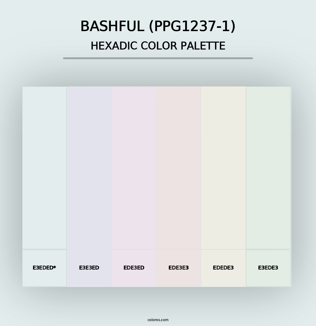 Bashful (PPG1237-1) - Hexadic Color Palette