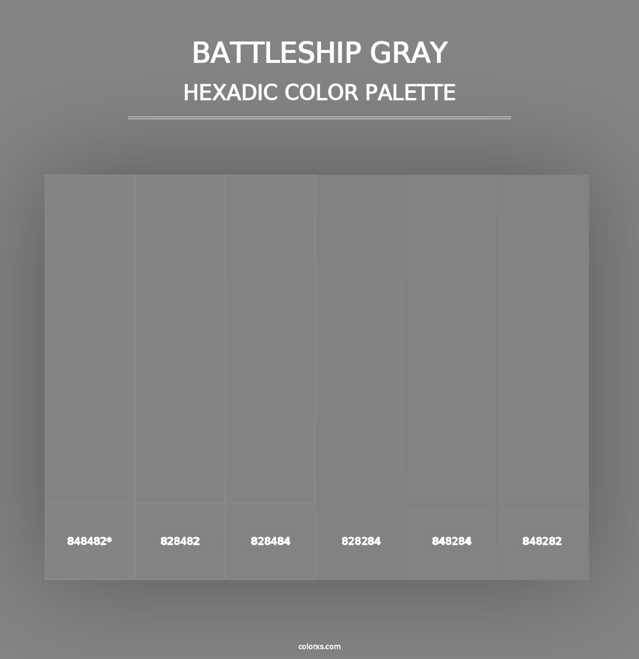 Battleship Gray - Hexadic Color Palette