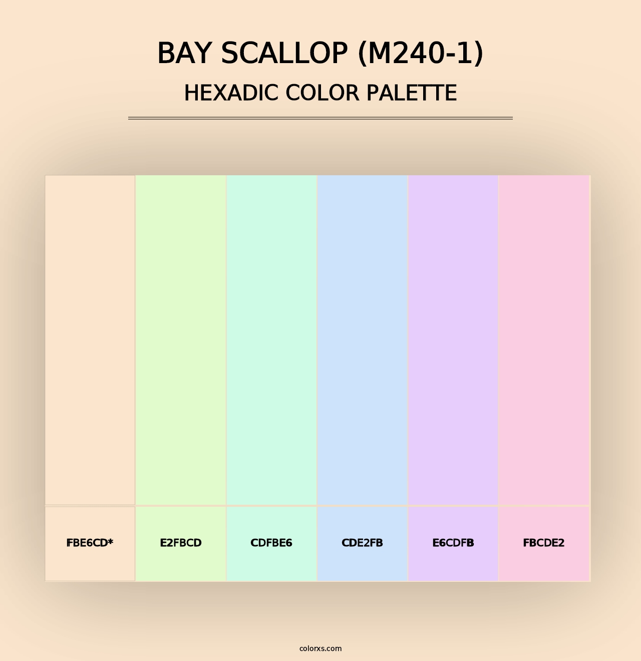 Bay Scallop (M240-1) - Hexadic Color Palette