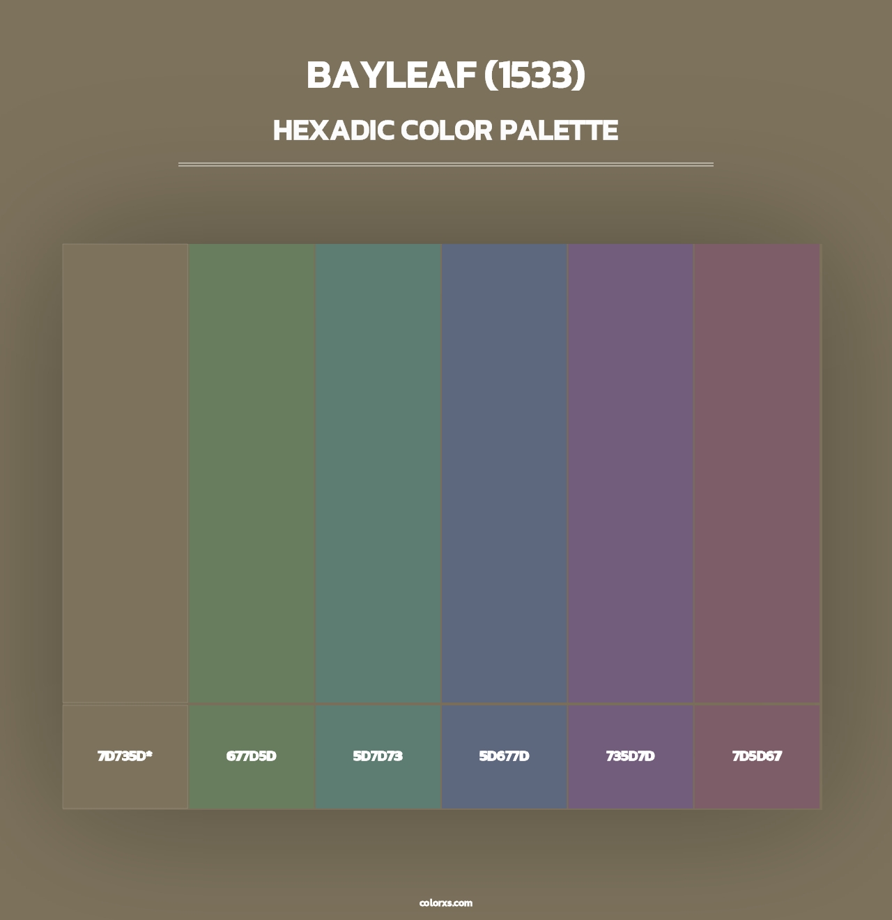 Bayleaf (1533) - Hexadic Color Palette