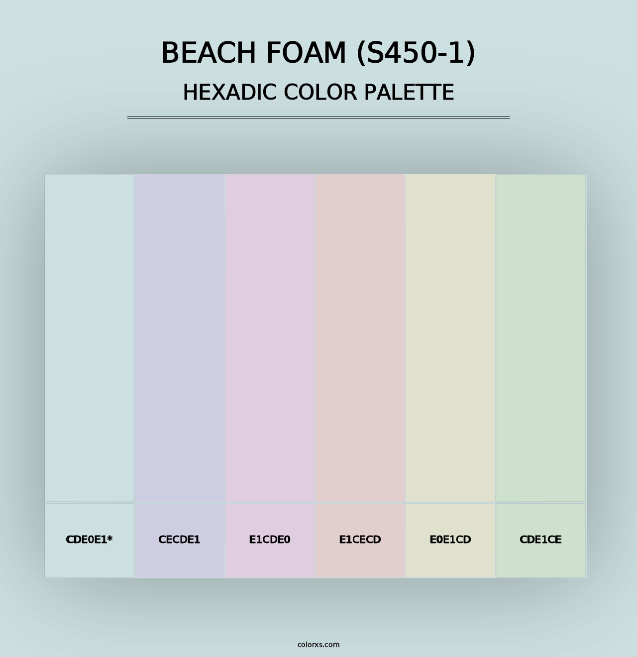 Beach Foam (S450-1) - Hexadic Color Palette