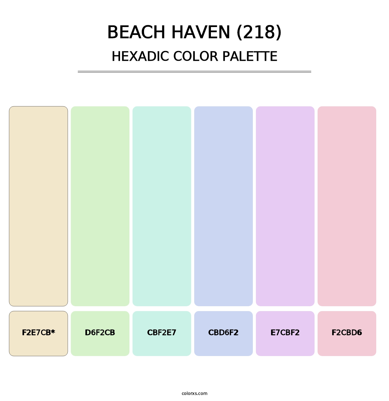 Beach Haven (218) - Hexadic Color Palette