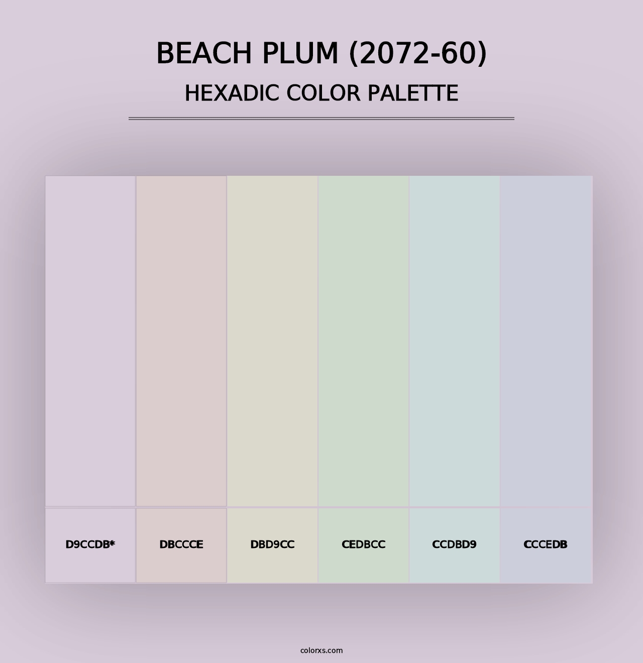 Beach Plum (2072-60) - Hexadic Color Palette