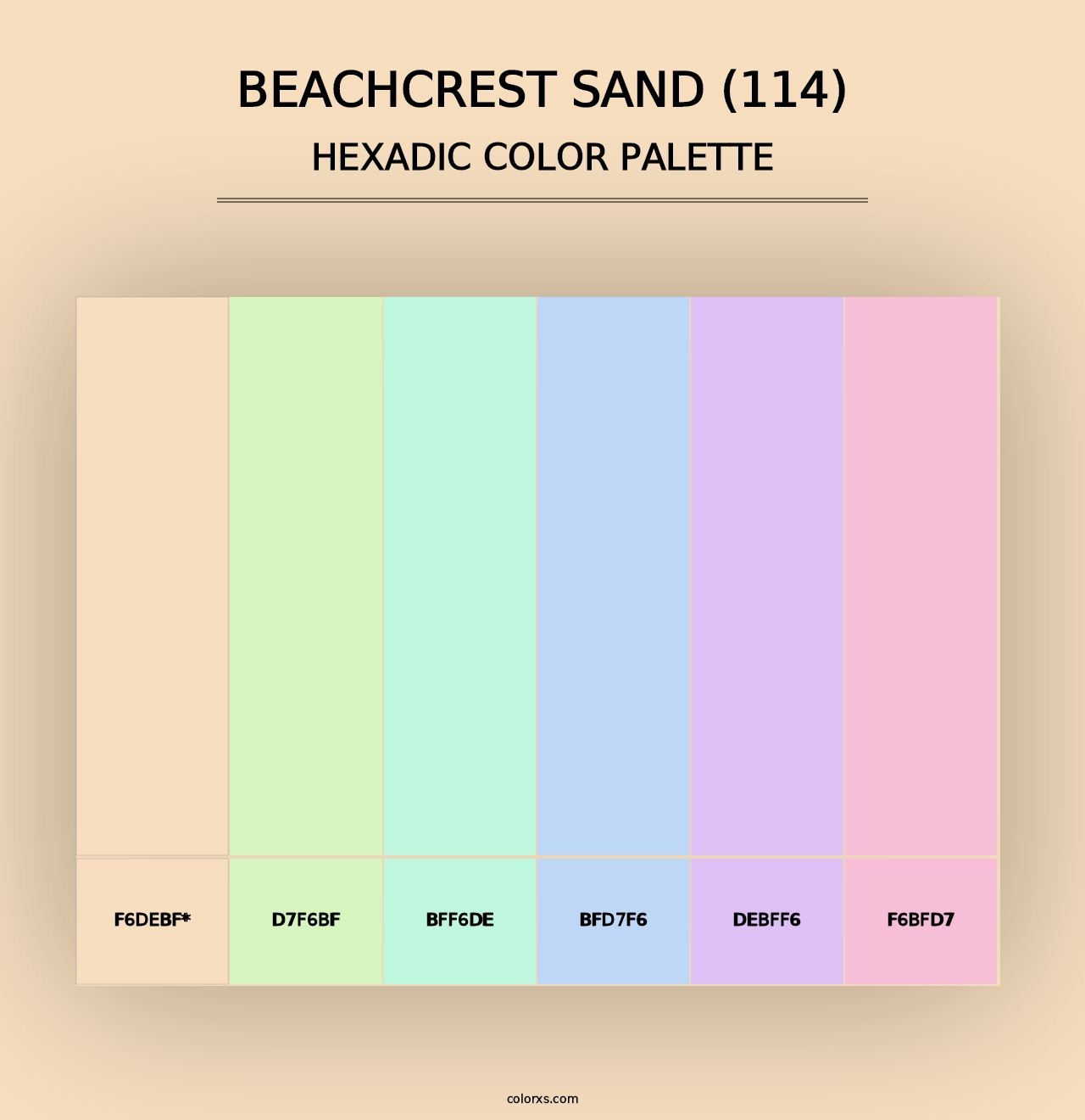 Beachcrest Sand (114) - Hexadic Color Palette