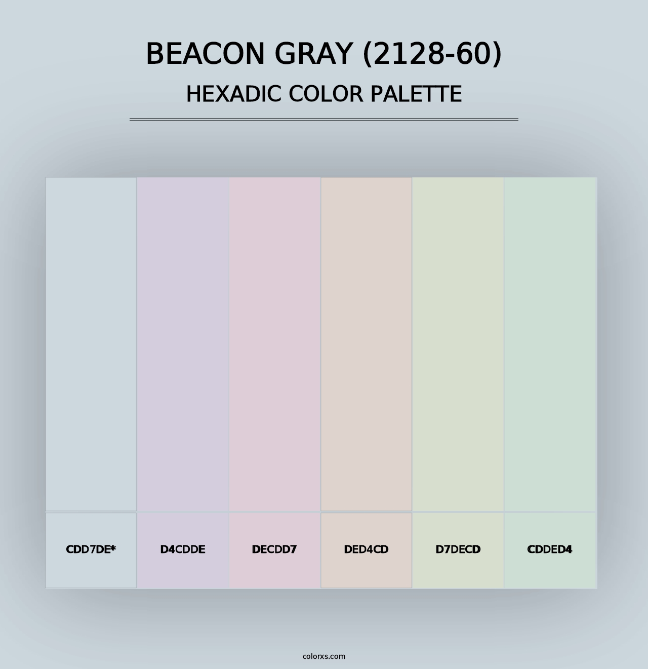 Beacon Gray (2128-60) - Hexadic Color Palette